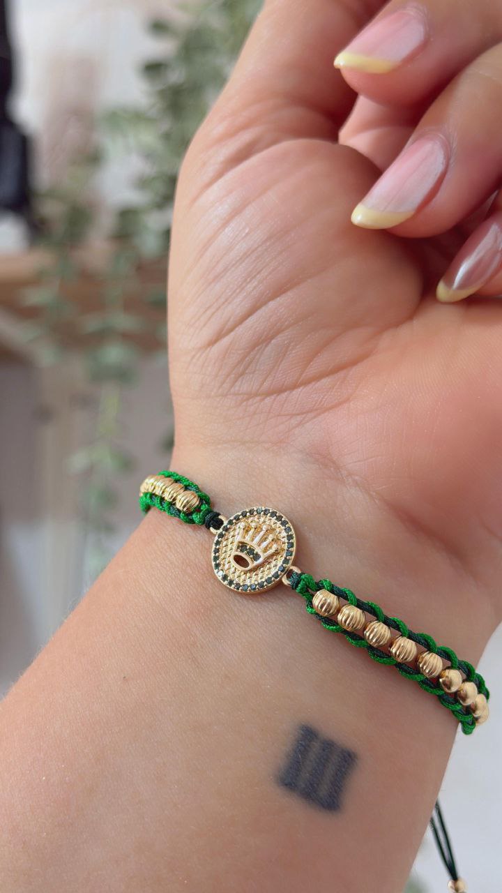 Manilla Viral + herraje Corona circones verdes